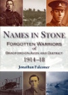 Names in Stone, Forgotten Warriors of Bradford on Avon and District 1914-18 book cover by Jonathan Falconer